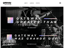 Tablet Screenshot of gatewayworship.com